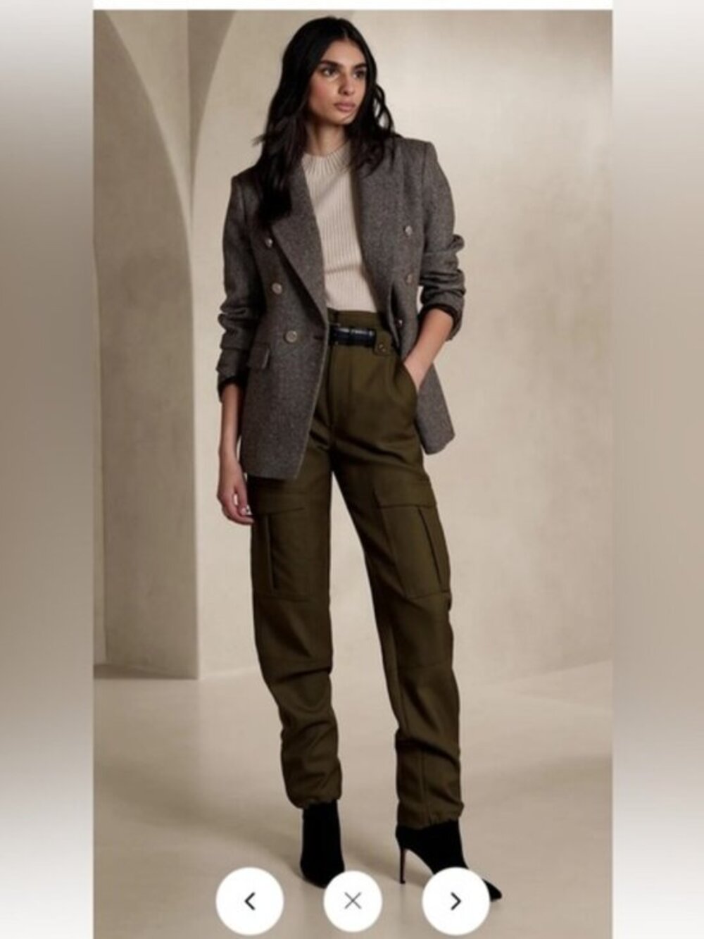 Banana Republic Lido Wool Cargo Pants